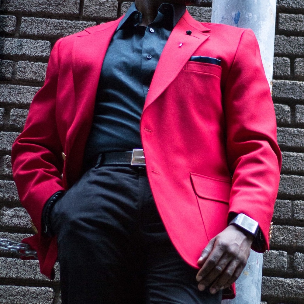 NWOT Custom Enzo red Sports Coat